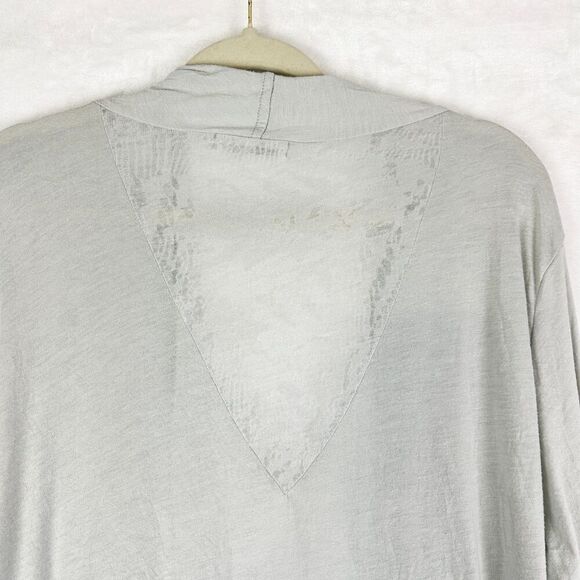 Chalet Lightweight Cardigan Jacket Size Large Lagenlook Cinch Tie Waist Pockets - Picture 6 of 8
